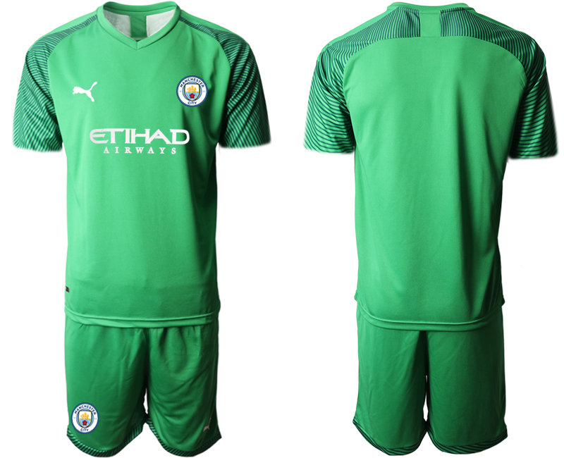 Men 2020-2021 club Manchester City goalkeeper green blank Soccer Jerseys1